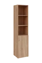 NN 5 - 4DN3 skříň vysoká, 1-dveřová/nika, pravá, 1800x400x400, dub bardolino